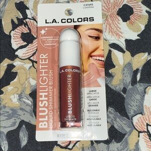 L.A. COLORS Liquid Shimmer Blush - Rosy Coral